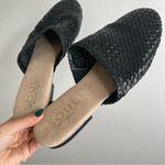 Naturalizer  Soul Black Woven Leather Mules Slip On Shoes Size 10 Photo 1