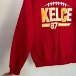 Kansas City Chiefs Travis Kelce 87 Red Crewneck Sweatshirt Small Photo 1