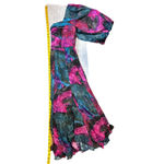 Hutch Anthropologie  Dress Women Medium PETITE Pink Puffy Ruffle Whimsigoth Fairy Photo 6