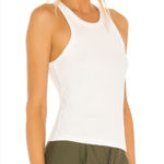 Tularosa Green The Maya Racer Tank in Ivory XXS Photo 0