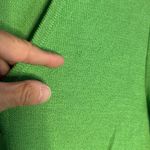 St. John Vintage  Sport Kelly Green Sweater V Neck Logo Gold Buttons Preppy Twee Photo 6