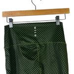 Wilo The Label Polka Dot High Rise Leggings Womens M Green Athleisure Sporty Size M Photo 4