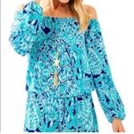 Lilly Pulitzer Lana Romper in Tortuga Time Blue Size Small Photo 1