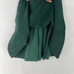 Lulus Divine Darling Hunter Green Ruffled V-Neck Skater Dress NWT Size XS Photo 7