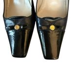 St. John black leather pumps with accent bow women's size 6 Photo 6