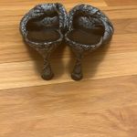 Balenciaga  Drapy 80 High Heel Slide blue black snakeskin Mules Sandals Pumps Photo 2