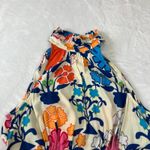 Plenty by Tracy Reese High Neck Sleeveless Floral Ruffle Trim Romper Size XS Yellow Photo 4