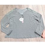 Wild Fable Knox Rose Bundle XXL Waffle Knit Henley Long Sleeve Lacy Crop Top NEW Photo 4