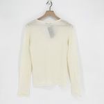 Brandy Melville  Andi V-Neck Sweater Lightweight Mohair Cream Women's OS NEW Photo 3