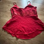 Women’s red vintage sparkly holiday top/cami Photo 5