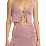 Elodie NWOT Mauve Pink Glittery Skirt Sz. M Photo 0