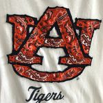 Auburn Patchwork White Tee Sz L Size L Photo 2
