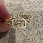 CC Gold Chain Link Earrings Photo 1