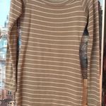 Tart Beige Striped Long-sleeve Dress Photo 0