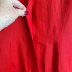 Brooks Brothers Vintage Women Sheath Dress 6 Midi Red Irish Linen Career Luxe Photo 3