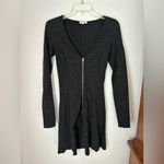 Wilfred Aritzia black and white zipper front long sleeve dress size Small Photo 6