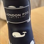 London Fog  PICCADILLY WHALES WOMEN’S RAIN BOOT, Navy, Size 8, NWT Photo 4