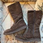 UGG  Tall Sunset II Side Zip Brown Suede  Boots. Photo 5