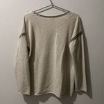 Johnny Was  Whipstitch Pullover Cashmere Sweater‎ in Oatmeal size Small Photo 2