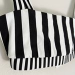 ONIA Women's Zoe Bikini Swim Top in Black and White Stripes Size Medium NWT Photo 7