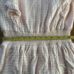 Sage  Women's Pink Lace Cap Sleeve Jewel Neck Short Fit & Flare Dress Size Small Photo 6