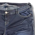 Amethyst Jeans Womens Capri Pants Denim Blue Jeans Dark Wash Embroidered Size 16 Photo 3