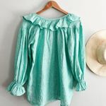 Mille Resort & Travel | May Top | Green White Stripe | Sz XXS Photo 7