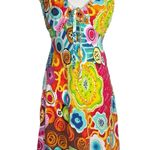 Jams World Vintage Sundress Small Abstract Floral Psychedelic Boho Festival READ Photo 0