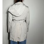 London Fog  Classic Gray Beige Trench Coat Size Small Photo 2