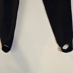 Black Fera Ski Pants sz 10 Long Tailored Stirrup Insulated Ski Pants Wool Blend Photo 5