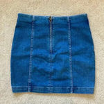 Free People denim modern femme skirt in size 6 Photo 2