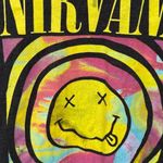 Nirvana  Cropped Graphic Band T-Shirt XS grunge Photo 1