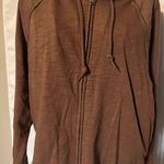 PINK - Victoria's Secret  Brown Hoodie Cardigan Photo 3