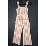 Maeve Anthropologie  Portside Colette Jumpsuit White Stripe 6P Petite Photo 4