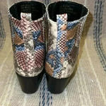 A Rider Girl Snake Print Ankle Boots Size 7 Photo 2