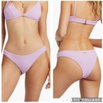Billabong  Terry Rib Bikini‎ Bottom Tulip Lilac L Photo 1