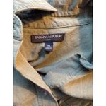 Banana Republic  100% Cotton Utility Vest Sleeveless Top Size XL Olive Green Photo 2