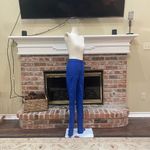 Swank bright blue high waisted skinny jeggings / L / Excellent condition Photo 5