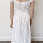 [Billy J] Tania White Eyelet Lace Puff Sleeve Square Neck Midi Dress NWT Size 16 Photo 2