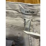 Refuge  Distressed Gray Skinny Stretch 5 Pocket Button Zip Jeans Size 4 Photo 4