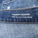 DL1961 Blue Farrow Cropped High-Rise Jeans 28 Distressed Photo 5