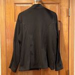 Lands' End LANDS’END womens brown zip up fleece size large . Photo 3