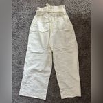 NWOT Linen Cream Wide Legged Paper Bag Pants White Size undefined Photo 5
