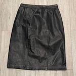 Genuine Leather Pencil Skirt Black Size undefined Photo 0