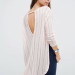 Free People We The Free Astoria Hacci Top in Light Pink Size Medium Photo 1
