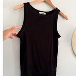 Madewell | NWT | (Re)generative Cotton Essential High-Neck Tank Jet Black | Sz S Photo 2