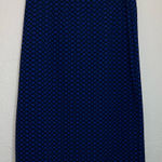 Vintage Blue Geometric Patterned Stretchy Modest Skirt Size L Photo 0