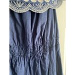 Calypso St. Barth  Target Womens Small Navy Off Shoulder European Peasant Boho Photo 2