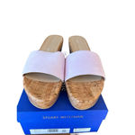 Stuart Weitzman Women's Size 10.5 Summer Wedge Sandals, Wisteria Lavender NIB Photo 2