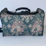 Vintage Floral Roses Skyway Retro Travel Carryon Luggage Bag Handles‎ Canvas Photo 2